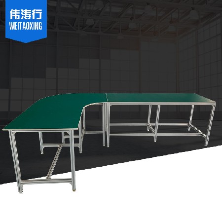 流水線U型線工作臺批發(fā) 鋁合金實驗電子車間操作臺 防靜電工作臺