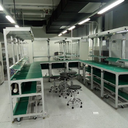 流水線U型線工作臺批發(fā) 鋁合金實驗電子車間操作臺 防靜電工作臺